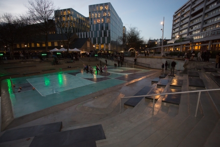 Delta Commissioner opens Water Square in Rotterdam