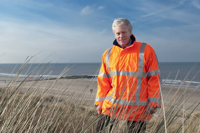 Wim Kuijken in the dunes